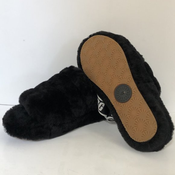 -NEW UGG Fluff Yeah Slide in Black Size US 8 #180 - Picture 6 of 7
